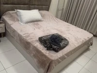 1 refrigerator, 1 microwave, 1 TV, 3 sofas, 1 bed, 1 mirror with drawe...