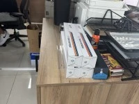 Office Working Tables (2), Small Cabinets (2), Printer, Printer Small,...