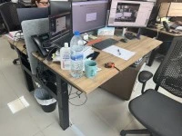 Office Working Tables (2), Small Cabinets (2), Printer, Printer Small,...