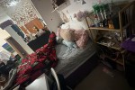 Bed foam king size, 65" tv, 2 cabinet, 3 shoe cabinet