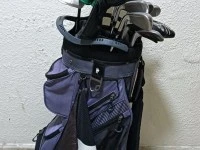 Golf bag and clubs