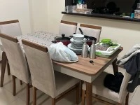 1 refrigerator, 1 microwave, 1 TV, 3 sofas, 1 bed, 1 mirror with drawe...